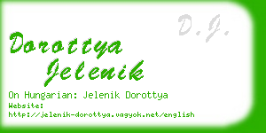 dorottya jelenik business card